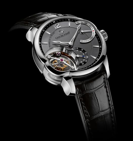 Replica Greubel Forsey Watch Tourbillon 24 Secondes White gold Anthracite gold dial Men